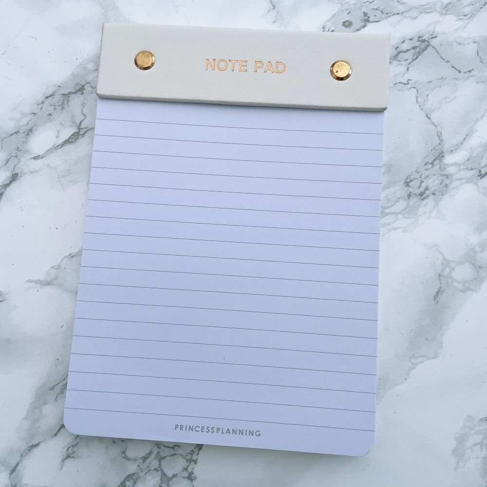 White Dove PU Leather Note Pad